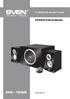 2.1 Multimedia Speaker System. you want - we can OPERATION MANUAL MS