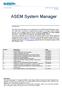 ASEM System Manager. Introduction TN0012
