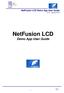 NetFusion LCD Demo App User Guide. V1.0 - January 2015
