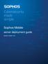 Sophos Mobile. server deployment guide. product version: 8.6