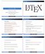 L A TEX. The Logo. Introduction to L A TEX. Overview. Primary Benefits. Kinds of Documents. Bill Slough and Andrew Mertz