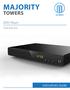 MAJORITY TOWERS. DVD Player. Instructions Guide TOW-DVD-BLK