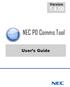 Version NEC PD Comms Tool. User s Guide