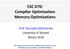 CSC D70: Compiler Optimization Memory Optimizations
