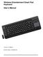 Wireless Entertainment Smart Pad Keyboard User s Manual