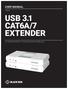 USB 3.1 CAT6A/7 EXTENDER