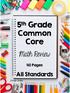 5 th Grade Common Core. Math Review. 40 Pages. All Standards. Jennifer Findley