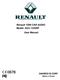 Renault 1DIN CAR AUDIO Model: AGC-1220RF User Manual