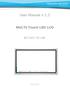 User Manual v 2.3. MULTI Touch LED LCD 55 / 65 / 70 / 84