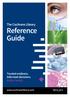 The Cochrane Library. Reference Guide. Trusted evidence. Informed decisions. Better health.