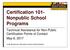 Certification 101- Nonpublic School Programs