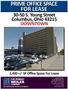 PRIME OFFICE SPACE FOR LEASE