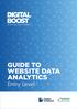 power up your business GUIDE TO WEBSITE DATA ANALYTICS Entry Level
