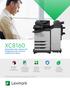 XC8160 Astounding color. Feature rich. Workgroup ready. Color A4 multifunction device.