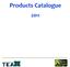 Products Catalogue 2011