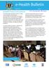e-health Bulletin ehealth Policy Formulation April 2016 Issue 1 By Mr. Moses Bagyendera, WHO-Uganda
