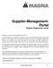 Supplier-Management- Portal