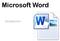 Microsoft Word. Introduction