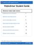 WebAdvisor Student Guide