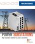 POWER SUBSTATIONS. High available switches for power substations