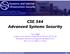 CSE 544 Advanced Systems Security
