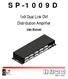 SP-1009D. 1x9 Dual Link DVI Distribution Amplifier. User Manual. Made in Taiwan