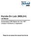 Hands-On Lab (MBL04) Lab Manual Incorporating COM Objects into Your.NET Compact Framework 2.0 Application