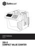 USER MANUAL ENGLISH 285-S COMPACT VALUE COUNTER