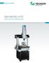 PRODUCT BROCHURE DEA MICRO-HITE. Handy and Cost-Effective CMM