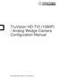 TruVision HD-TVI (1080P) / Analog Wedge Camera Configuration Manual