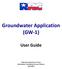 Groundwater Application (GW-1) User Guide