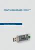 CNVT-USB-RS485 MODBUS TO USB CONVERTER. Operating instructions