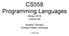 CS558 Programming Languages Winter 2018 Lecture 4a. Andrew Tolmach Portland State University