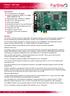 FarSync X25 T2Ue. Intelligent X.25 2 port PCIe adapter for Linux and Windows. Key Features. Overview