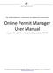 Online Permit Manager User Manual