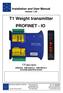 T1 Weight transmitter PROFINET - IO
