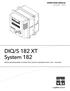 OPERATIONS MANUAL. ba76023e02 12/2014. DIQ/S 182 XT System 182 MODULAR MEASURING SYSTEM FOR 2 DIGITAL SENSORS (DIQ/S DIQ/CR3)