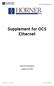 Supplement for OCS Ethernet