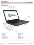 QuickSpecs. HP 245 G6 Notebook PC. Overview. HP 245 G6 Notebook PC. Front