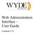 Web Administration Interface User Guide. (version 2.1)