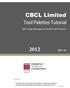 CBCL Limited Tool Palettes Tutorial 2012 REV. 01. CBCL Design Management & Best CAD Practices. Our Vision