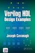 Verilog HDL. Design Examples