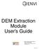 DEM Extraction Module User s Guide