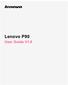 Lenovo P90. User Guide V1.0