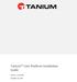 Tanium Core Platform Installation Guide
