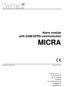 MICRA. Alarm module with GSM/GPRS communicator