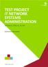 TEST PROJECT IT NETWORK SYSTEMS ADMINISTRATION