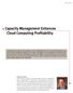 Capacity Management Enhances Cloud Computing Profitability