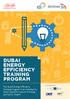 DUBAI ENERGY EFFICIENCY TRAINING PROGRAM
