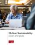 20-Year Sustainability vision and goals